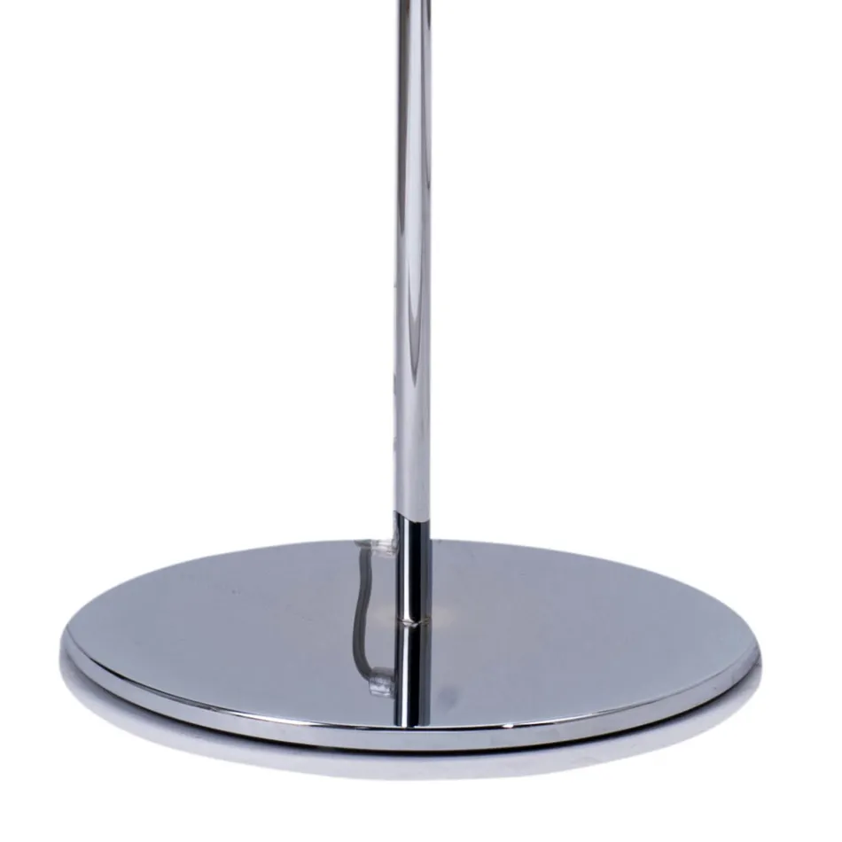 Stehlampe aus Glas mit zwei Oberflächenausführungen und Metallgestell, hergestellt in Italien – Brera Viadurini