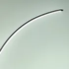 Moderne dimmbare LED-Stehlampe aus schwarzem, goldenem oder weißem Metall - Gondola Viadurini