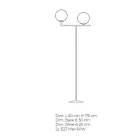 Moderne Stehlampe aus mundgeblasenem venezianischem Glas - Snow Viadurini