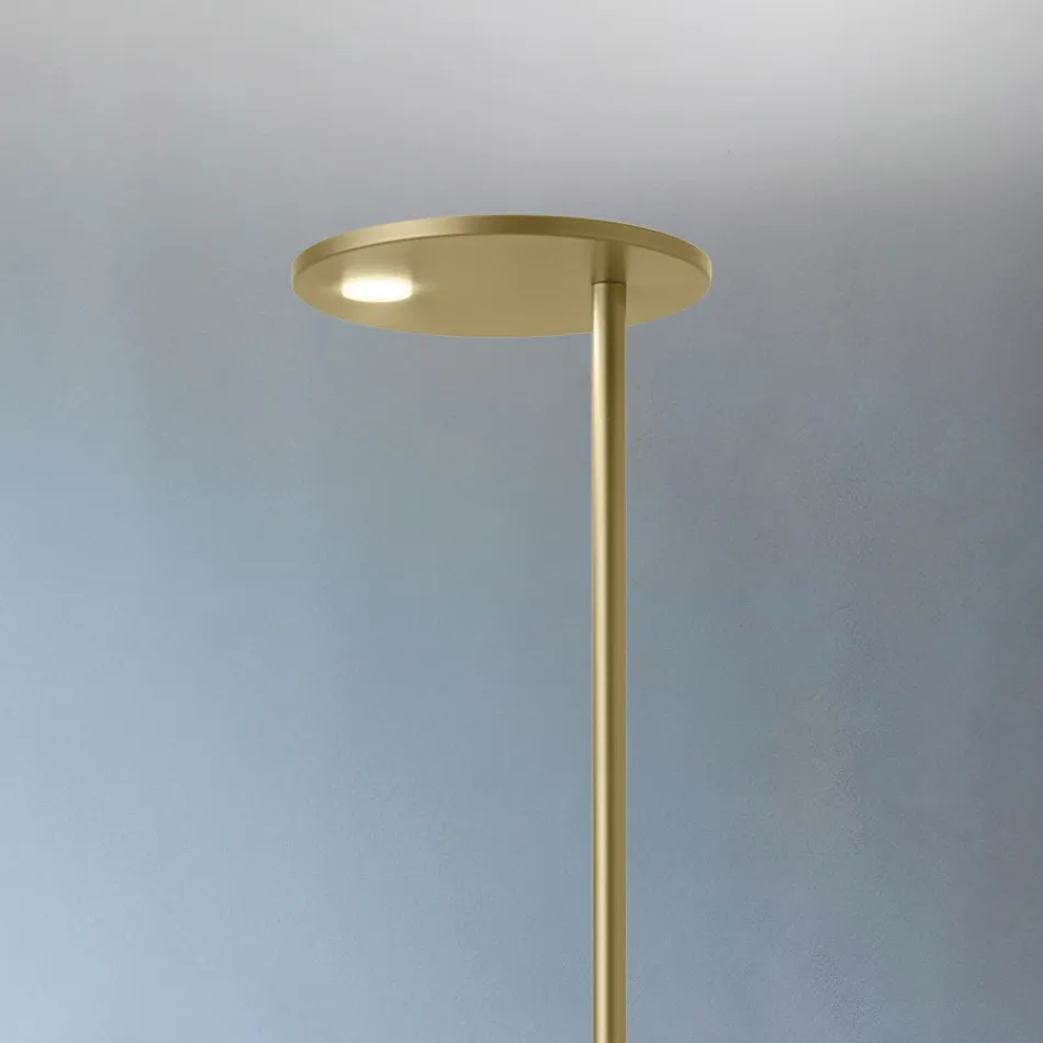 Stehlampe aus Metall mit verschiedenen Oberflächen Made in Italy - Lumi Viadurini