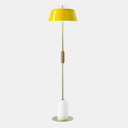 Wohnzimmer Stehlampe Farbiges Aluminium und Messing 5 Ausführungen - Bonton by Il Fanale Viadurini