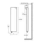 Modernes Design Elektrische Strahlungsplatte bis 1000 W - Buch Viadurini