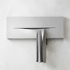 Horizontale Ausführung Hydraulische Strahlungsplatte aus Stahl bis 820 W - Schnitt Viadurini