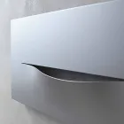 Horizontale Ausführung Hydraulische Strahlungsplatte aus Stahl bis 820 W - Schnitt Viadurini