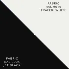 Strahlungsplatte in Aluminium und elektrischem und farbigem Stoffdesign 150 W - Sam Viadurini