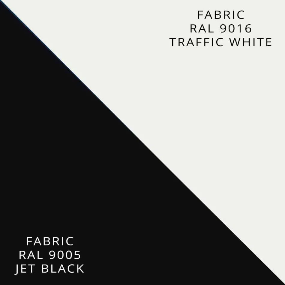 Strahlungsplatte in Aluminium und elektrischem und farbigem Stoffdesign 150 W - Sam Viadurini