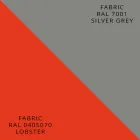 Strahlungsplatte in Aluminium und elektrischem und farbigem Stoffdesign 150 W - Sam Viadurini