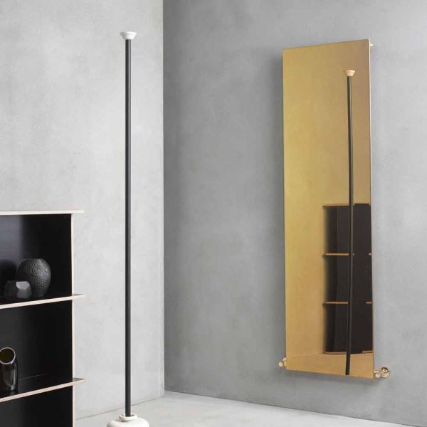 Vertikale strahlungsplatte in gold modernes design fein bis 595 w - eis