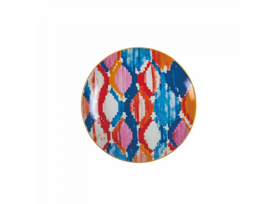 Full-Service-Tischplatten aus Porzellan und farbigem Steinzeug 18 Stück - Anfa Viadurini