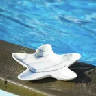 Moderne Marmortasse in Form eines Seesterns Made in Italy - Ticcio Viadurini