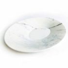 Moderne Herzplatte Platte aus weißem Carrara-Marmor Made in Italy - Miccio Viadurini