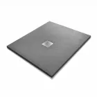 Duschwanne 100x80 in Resin Stone Effect Finish Modernes Design - Domio Viadurini