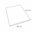 Duschwanne 120x80 cm in Resin Concrete Effect Modernes Design - Cupio Viadurini