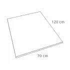 Modernes Design Duschwanne 120x70 aus Beton-Effekt-Harz - Cupio Viadurini