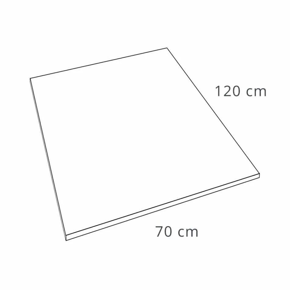 Modernes Design Duschwanne 120x70 aus Beton-Effekt-Harz - Cupio Viadurini
