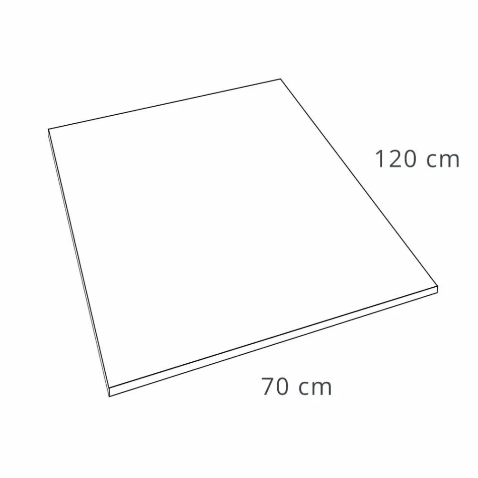 Modernes Design Duschwanne 120x70 aus Samtharz - Estimo Viadurini
