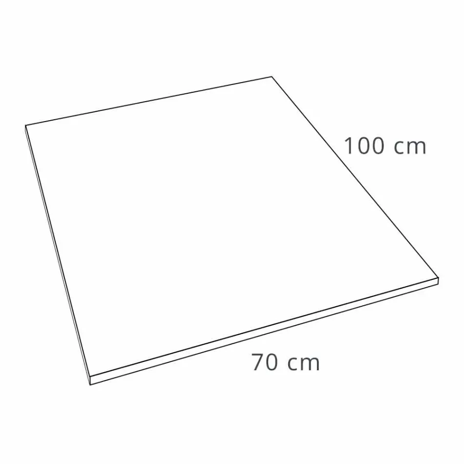 Modernes Design Duschwanne in Harz Steineffekt 100x70 - Domio Viadurini