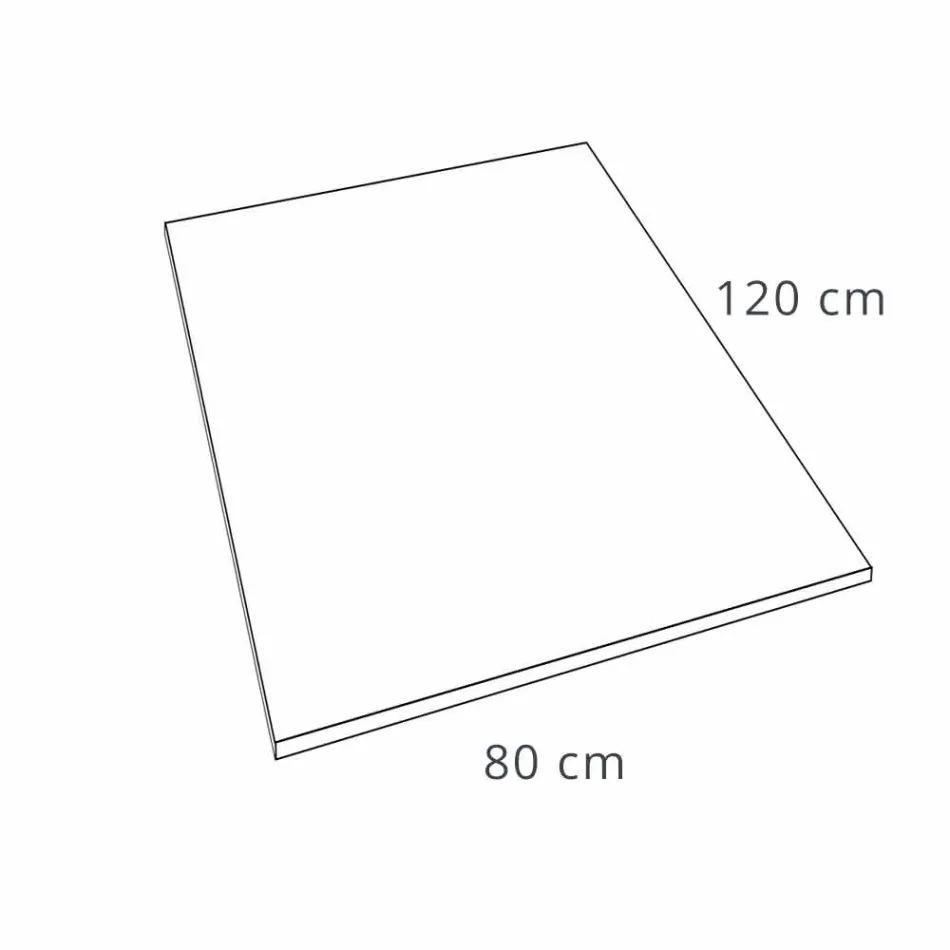 Duschwanne aus Kunstharz mit weißem Schiefereffekt 120x80 Modernes Design - Sommo Viadurini