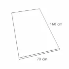 Resin Duschwanne Beton Effekt Finish 160x70 Modern - Cupio Viadurini