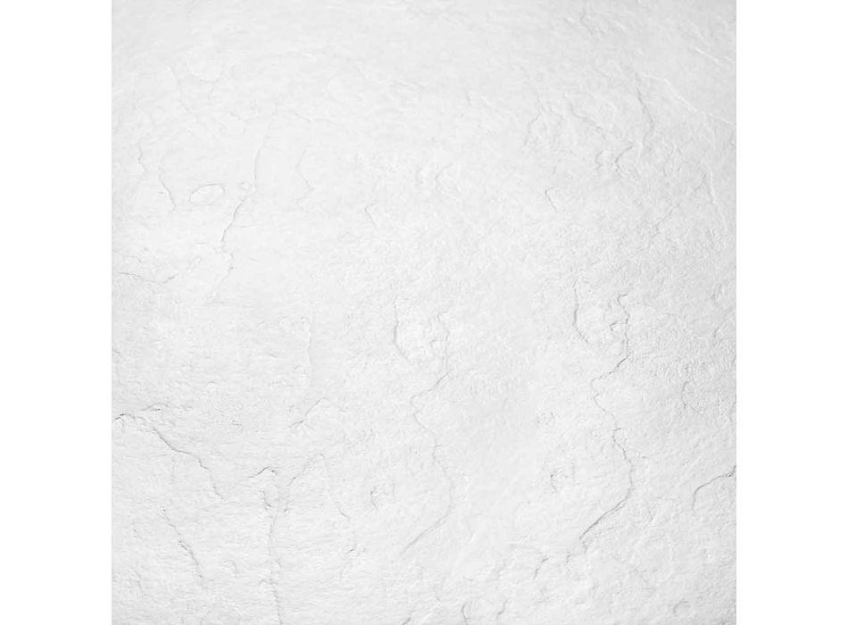 Moderne Duschwanne 90x70 in weißem Harzschiefereffekt - Sommo Viadurini