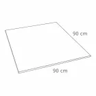 Moderne quadratische Duschwanne 90x90 aus Stein-Effekt-Harz - Domio Viadurini