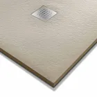 Rechteckige Duschwanne 140x90 in Resin Stone Effect Finish - Domio Viadurini