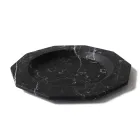 Flacher Teller aus satiniertem Marmor Verschiedene Ausführungen Italienisches Luxusdesign - Rhodium Viadurini