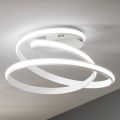 Modernes Design LED-Deckenlampe aus weiß lackiertem Metall - Rivolta