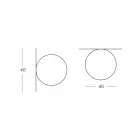 Slide Globo (Wall) Kugel Deckenleuchte aus Polyethylen in Italien hergestellt Viadurini