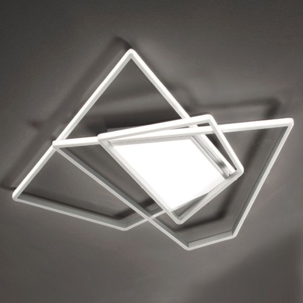 Dimmbare led-wandleuchte aus gold- oder silbermetall - galactic