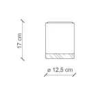 Kunsthandwerkliche Deckenlampe aus Holz und Keramik im nordischen Stil - Nateca Viadurini