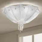 Handgefertigte venezianische Deckenlampe aus Glas und Metall Made in Italy - Fabiana Viadurini