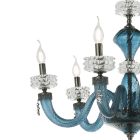 Klassische Deckenleuchte 8 Lichter aus italienischem, handgefertigtem Luxusglas - Saline Viadurini