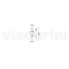 Outdoor-Deckenleuchte aus Aluminiumdruckguss hergestellt in Italien, Anika Viadurini