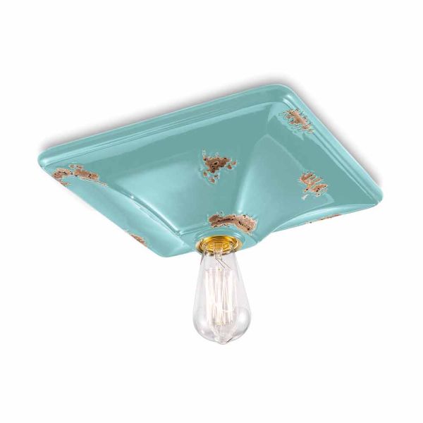 Deckenleuchte im retro design aus keramik karen ferroluce