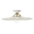 Rustikale Deckenlampe aus Keramik von Ferroluce Viadurini