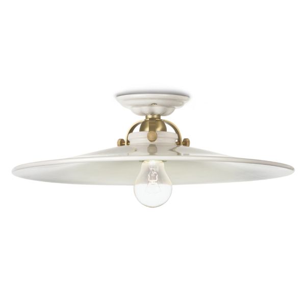 Rustikale deckenlampe aus keramik von ferroluce