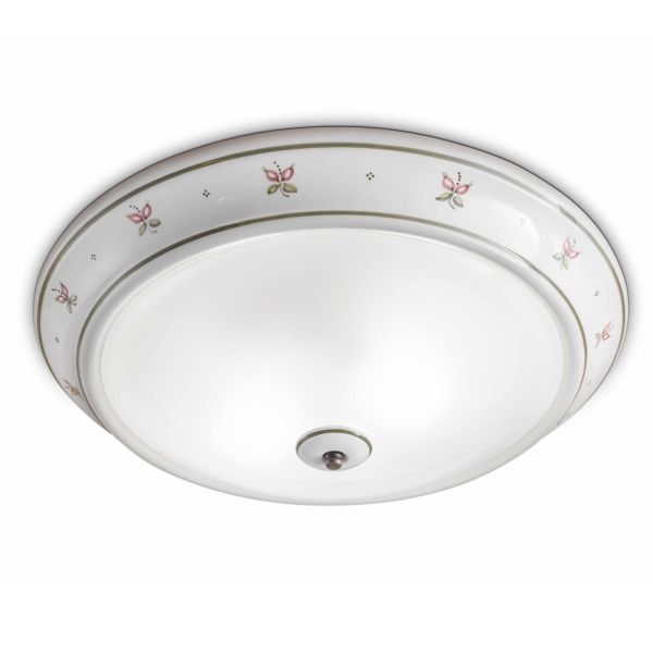 Deckenlampe rund aus keramik von ferroluce