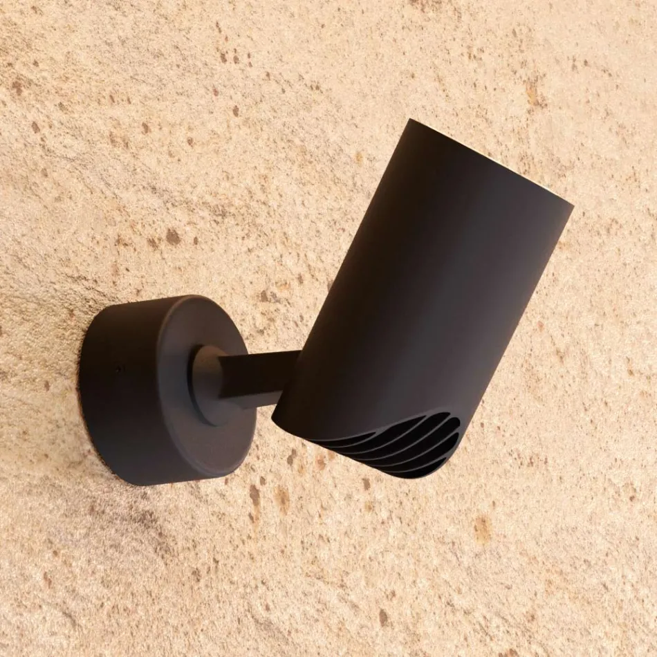 Verstellbare Spotlight Deckenleuchte aus weißem oder schwarzem Aluminium 4 Stück - Lazzaro Viadurini