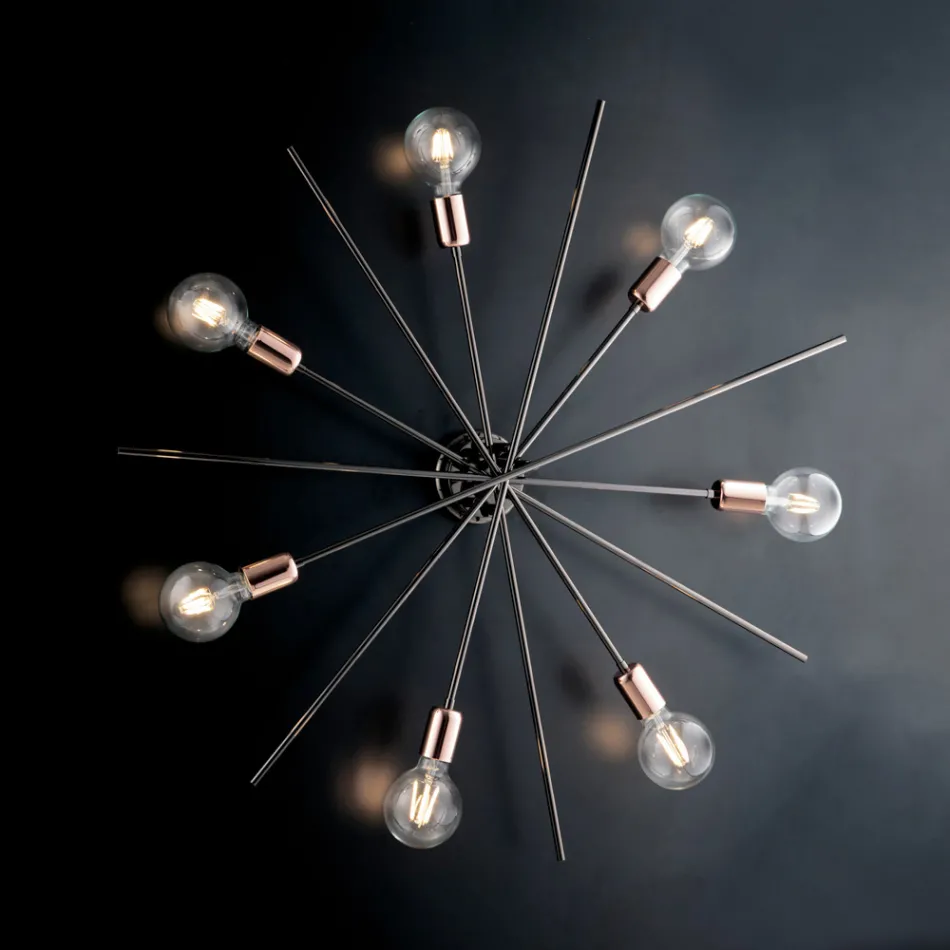 Eisendeckenleuchten aus Italien für die Inneneinrichtung - Niederlande Viadurini