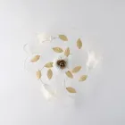 Elfenbeinfarbene, lackierte Eisen-Deckenleuchte, hergestellt in Italien, für die Inneneinrichtung - Marrakesch Viadurini