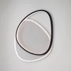 Ophiuchus LED-Deckenleuchte aus Metall, schwarz-weiß, für die Innenbeleuchtung Viadurini