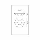 Vintage Deckenlampe aus brüniertem Messing und Glas 2 Größen - Hardcover von Il Fanale Viadurini