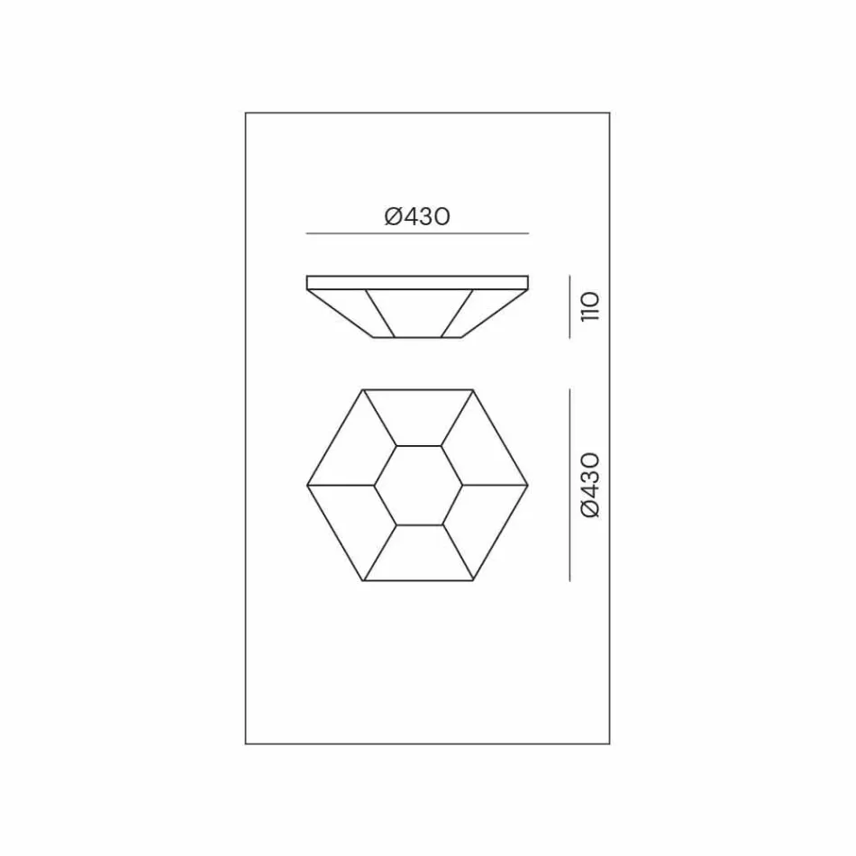 Vintage Deckenlampe aus brüniertem Messing und Glas 2 Größen - Hardcover von Il Fanale Viadurini