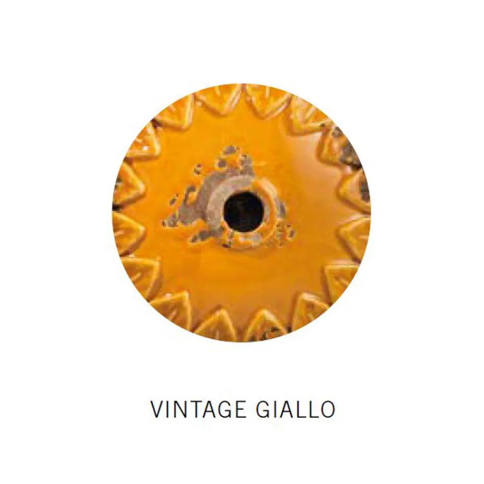 Industrielle Deckenleuchte 3 Strahler aus Eisen und handgefertigter Keramik - Loft Viadurini