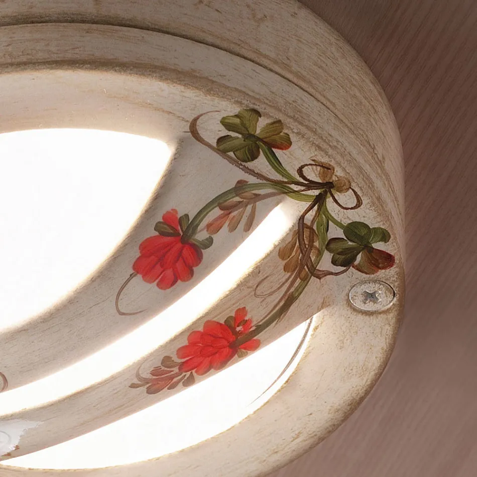 Decken- oder Wandleuchte für den Außenbereich aus handbemaltem Aluminium - Brindisi Viadurini