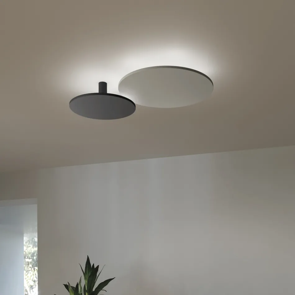 Deckenleuchte aus Metall in verschiedenen Ausführungen und Größen - Lumi Viadurini