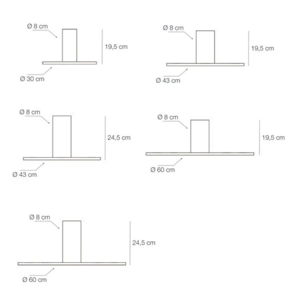 Deckenleuchte aus Metall in verschiedenen Ausführungen und Größen - Leuchten Viadurini