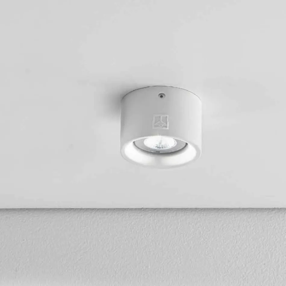 LED-Lampe runde Decken aus Beton oder Putz Nadir 8 Aldo Bernardi Viadurini