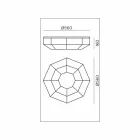 Vintage Deckenlampe aus brüniertem Messing und Glas 2 Größen - Bound von Il Fanale Viadurini